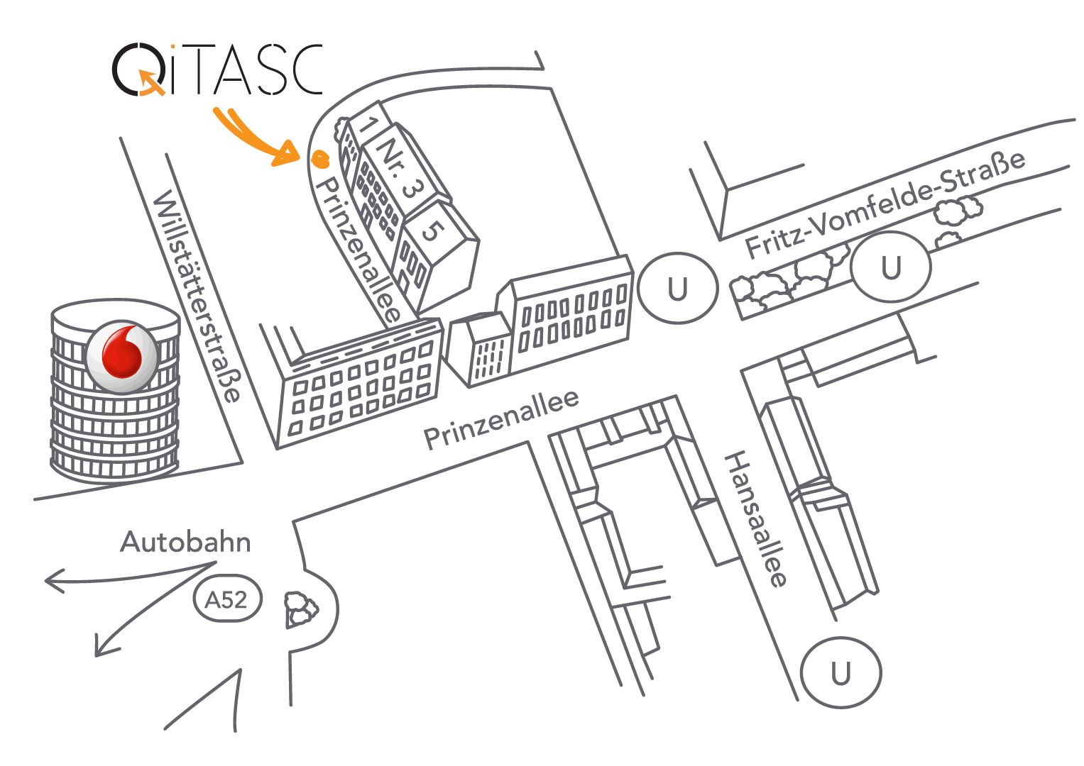 Location of QiTASC in Düsseldorf, Germany