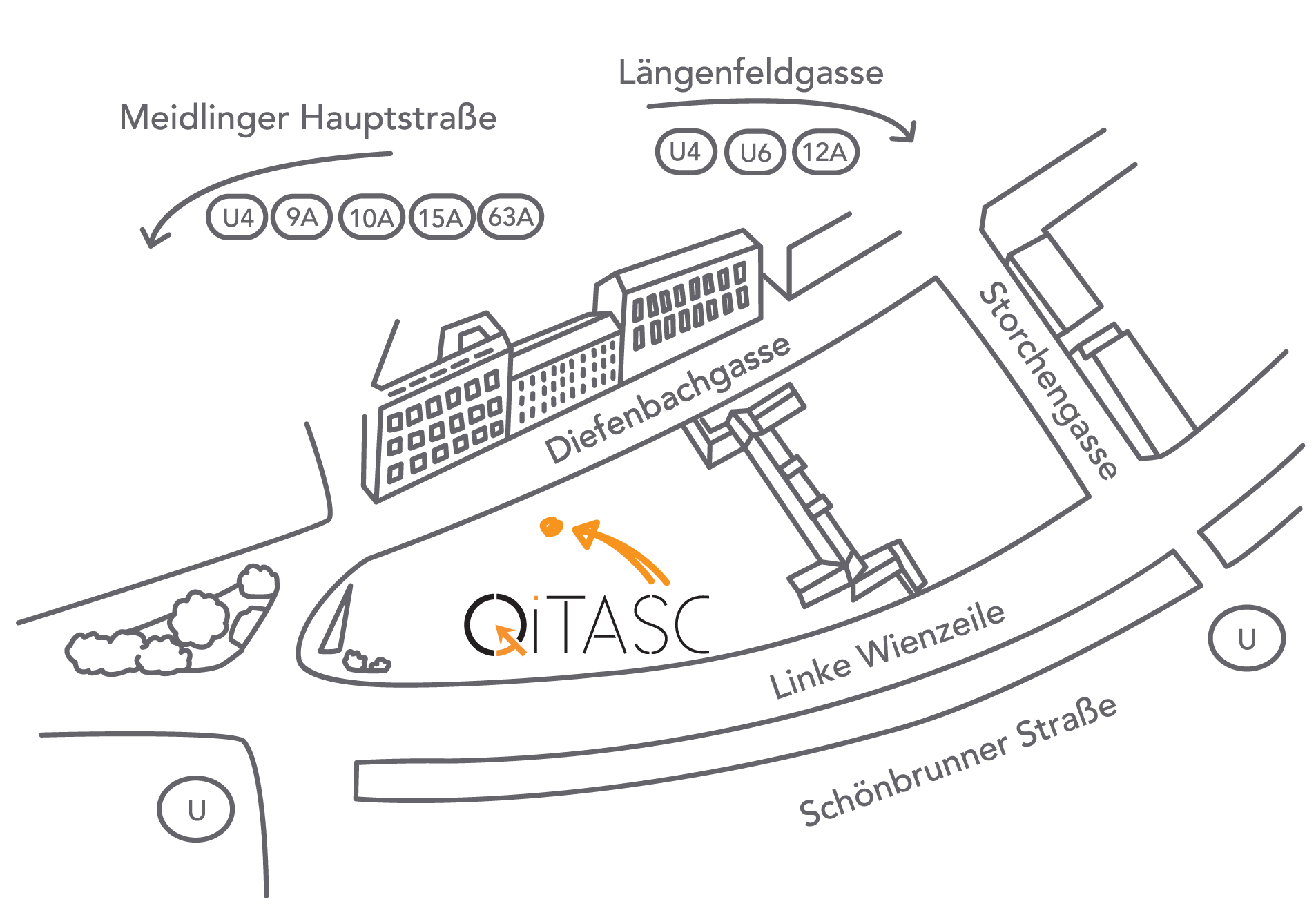 Location of QiTASC in Vienna, Austria